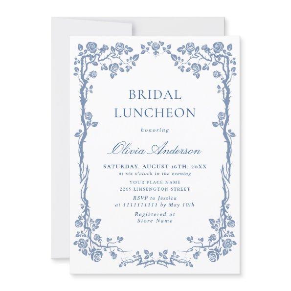 Elegant Dusty Blue French Garden BRIDAL LUNCHEON