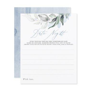 Elegant Dusty Blue Greenery Date Night Ideas