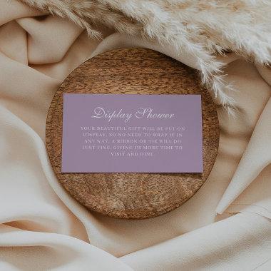 Elegant Dusty Lavender Bridal Display Shower Enclosure