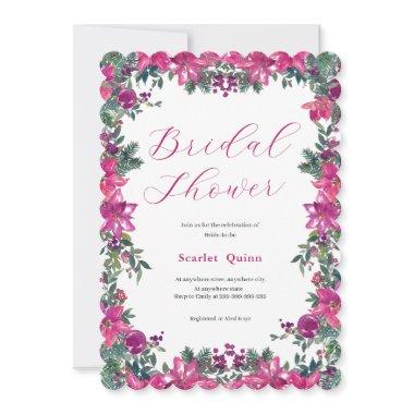 Elegant dusty pink watercolor Floral bridal bunch
