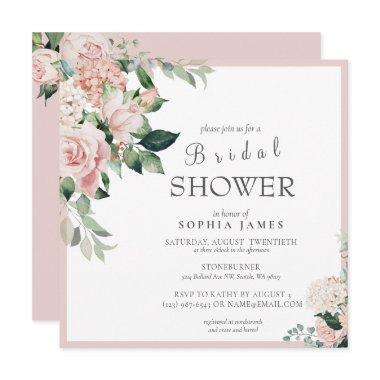 Elegant Dusty Rose Blush Peony  Invi