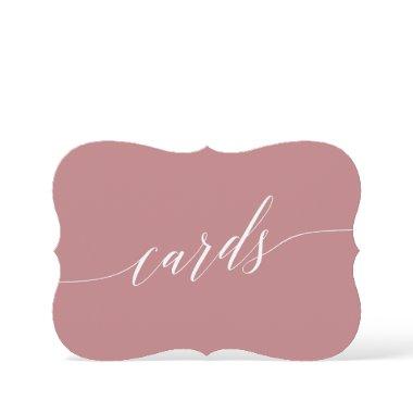 Elegant Dusty Rose Calligraphy  Sign