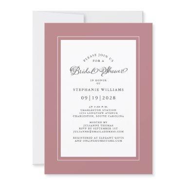 Elegant Dusty Rose Modern Wedding