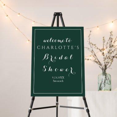 Elegant Emerald Green  Welcome Foam Board