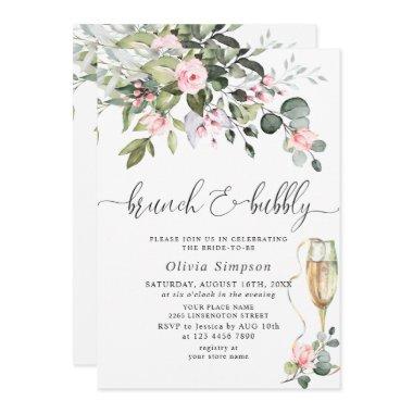 Elegant Eucalyptus Blush Roses Brunch & Bubbly