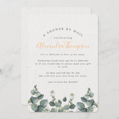 Elegant Eucalyptus Bridal Shower By Mail Invitations