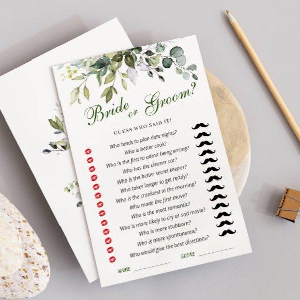 Elegant Eucalyptus  Game
