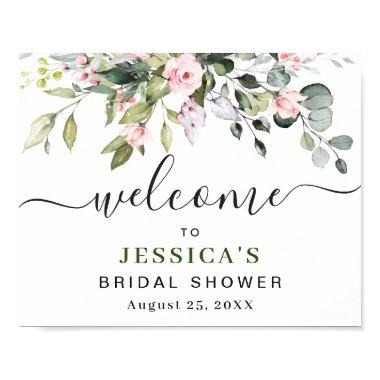 Elegant Eucalyptus BRIDAL SHOWER Welcome Sign