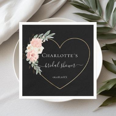 Elegant Eucalyptus Flower Heart   Napkins