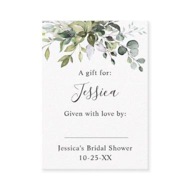 Elegant Eucalyptus Gift Bridal DISPLAY SHOWER Enclosure