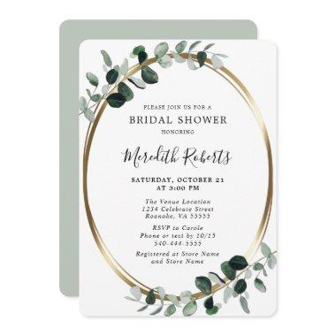 Elegant Eucalyptus Gold Foil