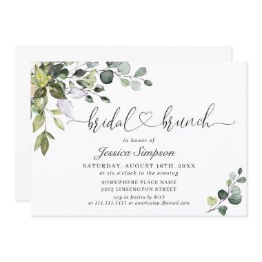 Elegant Eucalyptus Greenery Bridal Brunch