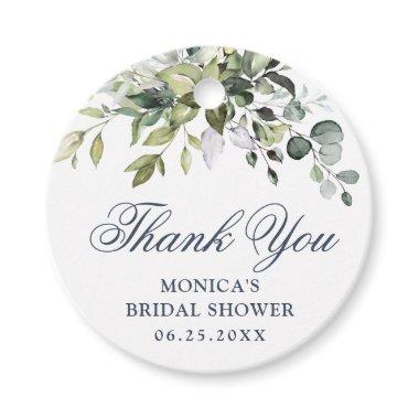 Elegant Eucalyptus Greenery Bridal Shower Favor Tags