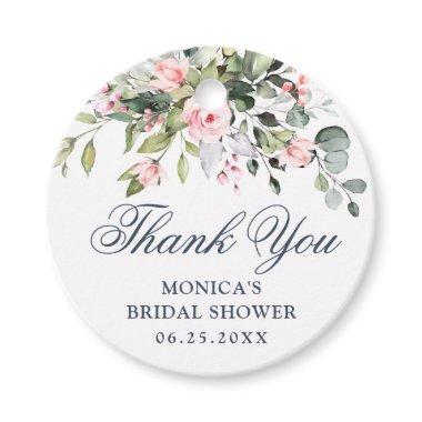 Elegant Eucalyptus Greenery Bridal Shower Favor Tags