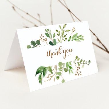 Elegant Eucalyptus Greenery Wedding Thank You