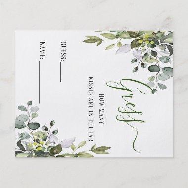 Elegant Eucalyptus Guess How Many Game Invitations Flyer