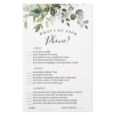 Elegant Eucalyptus Watercolor  Game