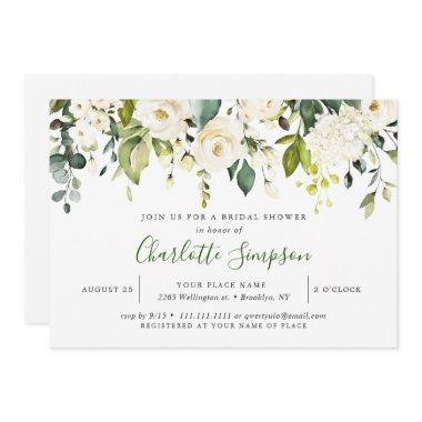 Elegant Eucalyptus White Roses