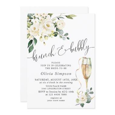 Elegant Eucalyptus White Roses Brunch & Bubbly