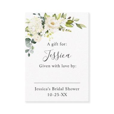 Elegant Eucalyptus White Roses Display Shower Enclosure