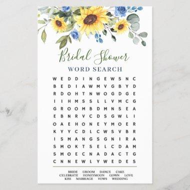 Elegant Eucalyptus Word Search Bridal Shower Game