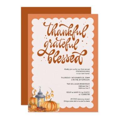 Elegant Fall Autumn Friendsgiving Housewarming