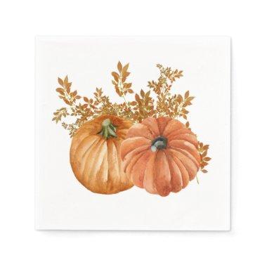 Elegant Fall Pumpkin Napkins