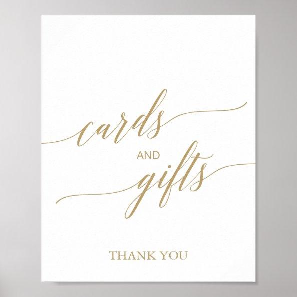 Elegant Flat Gold Calligraphy Invitations and Gifts Sign