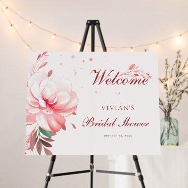 Elegant Flawless Sakura Pink  Welcome Foam Board