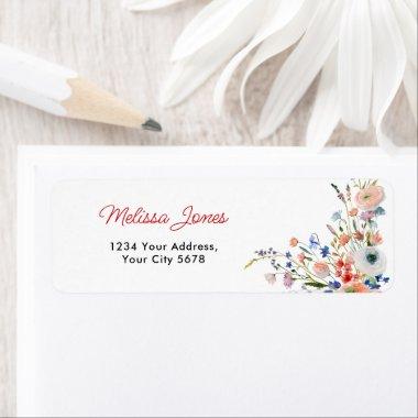 Elegant Floral Address Label
