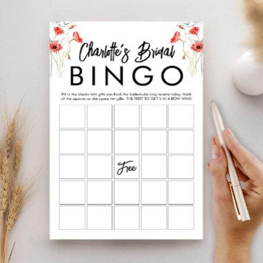 Elegant Floral  Bingo Game