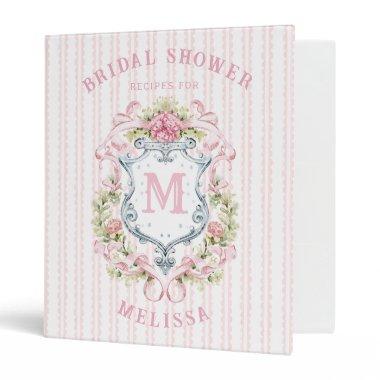 Elegant Floral  Crest | Recipe Binder