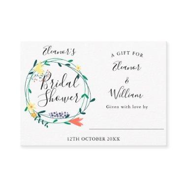 Elegant Floral  Display  and Tag