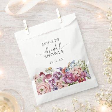 Elegant Floral Bridal Shower Favor Bag