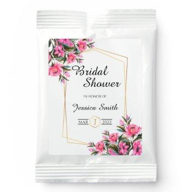 Elegant Floral Bridal Shower Favors Hot Chocolate Drink Mix
