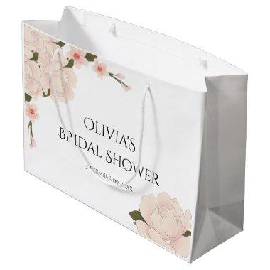 Elegant Floral Bridal Shower Favors Large Gift Bag