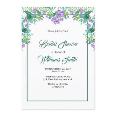 Elegant Floral  Invitaton