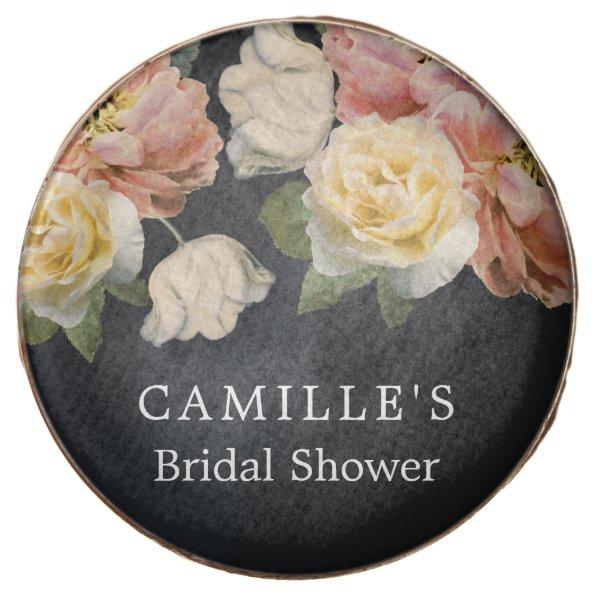 Elegant Floral Bridal Shower Personalized Chocolate Covered Oreo