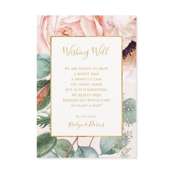 Elegant Floral Garden Pastel Wedding Wishing Well Enclosure