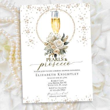 Elegant Floral Pearls & Prosecco