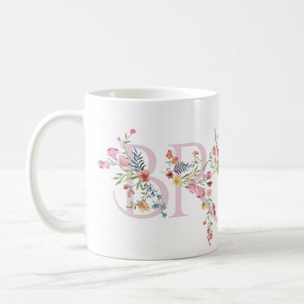 elegant floral spring pink BRIDE  Coffee Mug