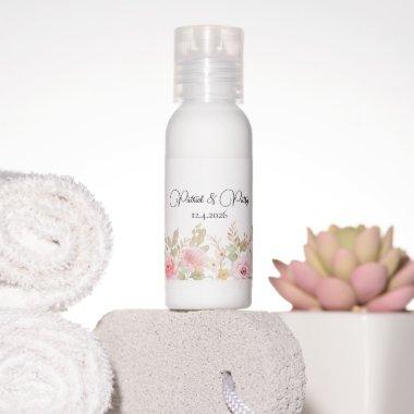 Elegant Floral Wedding Personalized Wedding Hand Lotion