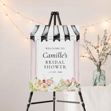 Elegant Flower Garden Bridal Shower Welcome Sign