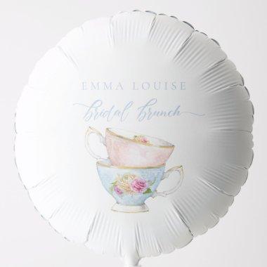 Elegant Flower Tea Bridal Brunch Balloon