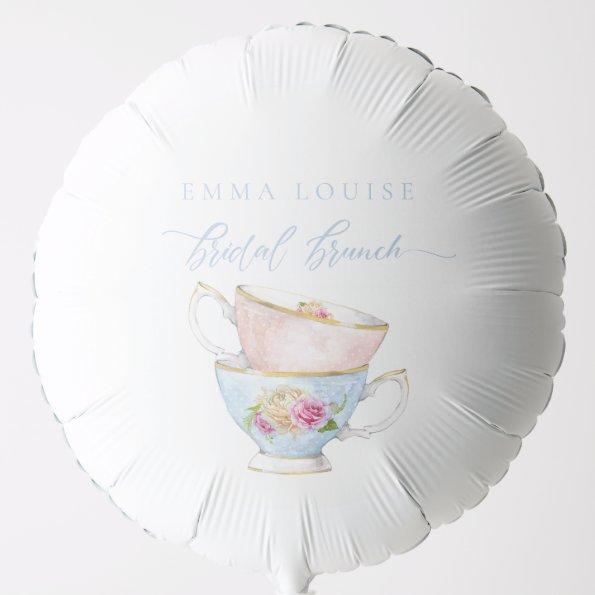 Elegant Flower Tea Bridal Brunch Balloon
