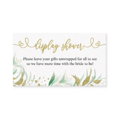 Elegant Foliage Display Shower Enclosure Invitations