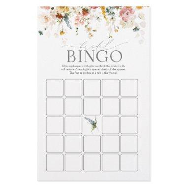 Elegant Garden Flowers Bridal Bingo Game