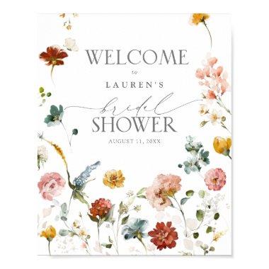 Elegant Garden Flowers  Welcome Poste Poster