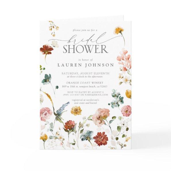 Elegant Garden Flowers Watercolor