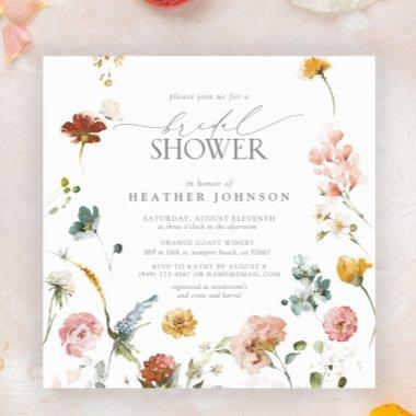 Elegant Garden Flowers Watercolor